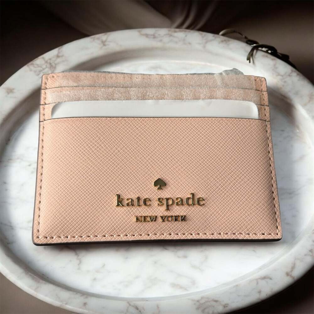 kate spade Blush Pink Saffiano Leather Card Holder